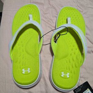 Under Armour Ignite Pro Marbella Flip Flops Sandal 3026030-102 Women Size 11 NEW